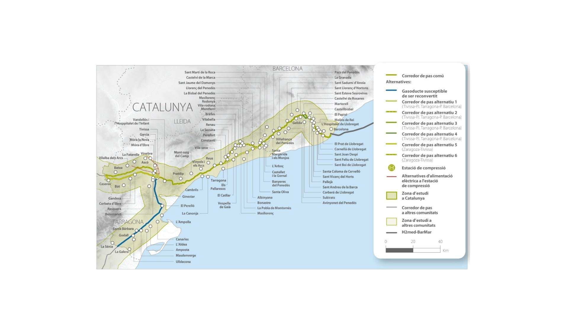 Una red troncal de infraestructuras de hidrógeno
