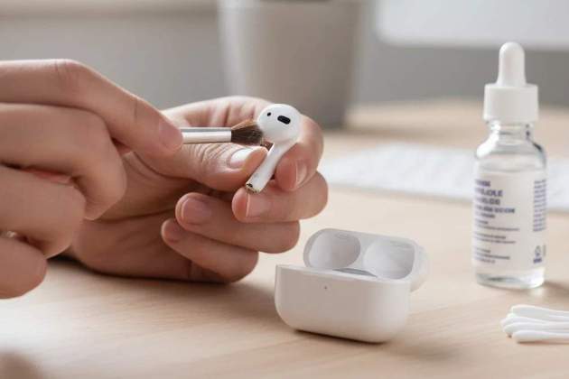 Utilitzar una brotxa pot ser útil per netejar els teus auriculars