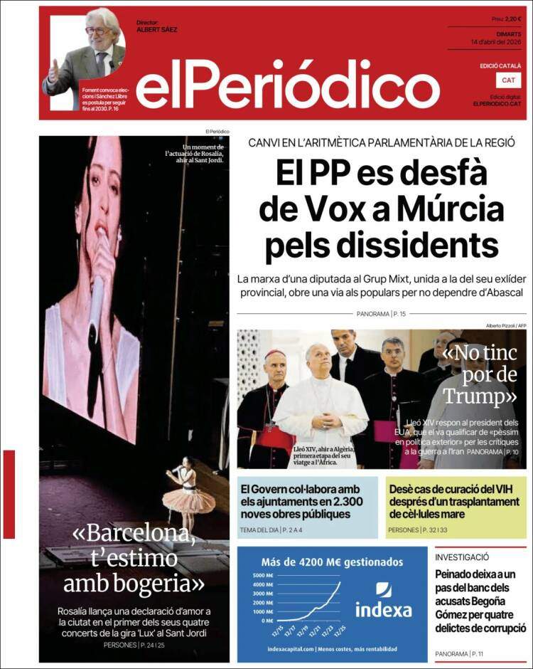 'El Periódico', 14 d'abril de 2026