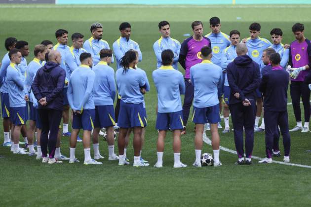 Entrenamiento Barça / Foto: EFE Entrenamiento Barça / Foto: EFE