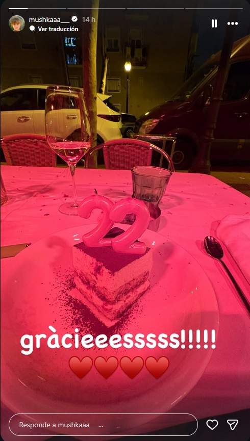 Mushkaa celebrant el seu aniversari / Instagram