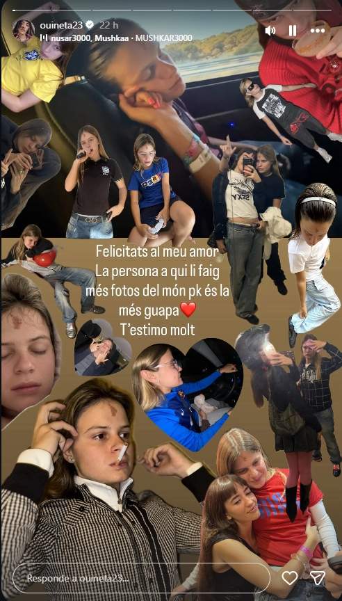 La felicitació de l'Ouineta a Mushkaa pel seu aniversari / Instagram