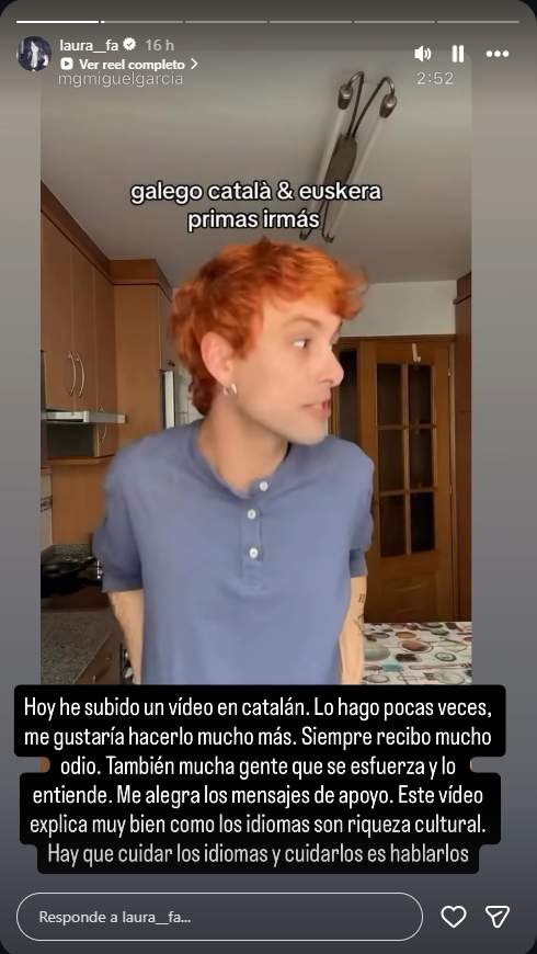 Laura Fa respon les crítiques catalanafobes / Instagram