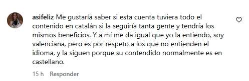 Els comentaris del vídeo de Laura Fa / Instagram 