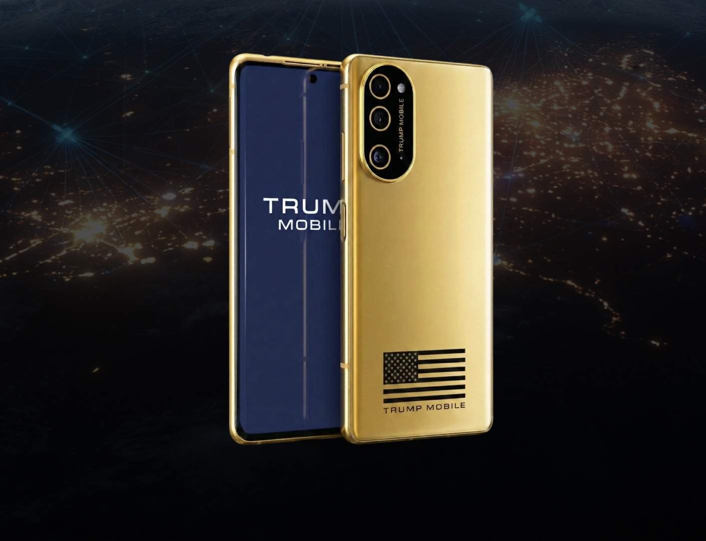 El Trump Mobile se rediseña con oro y la bandera de Estados Unidos