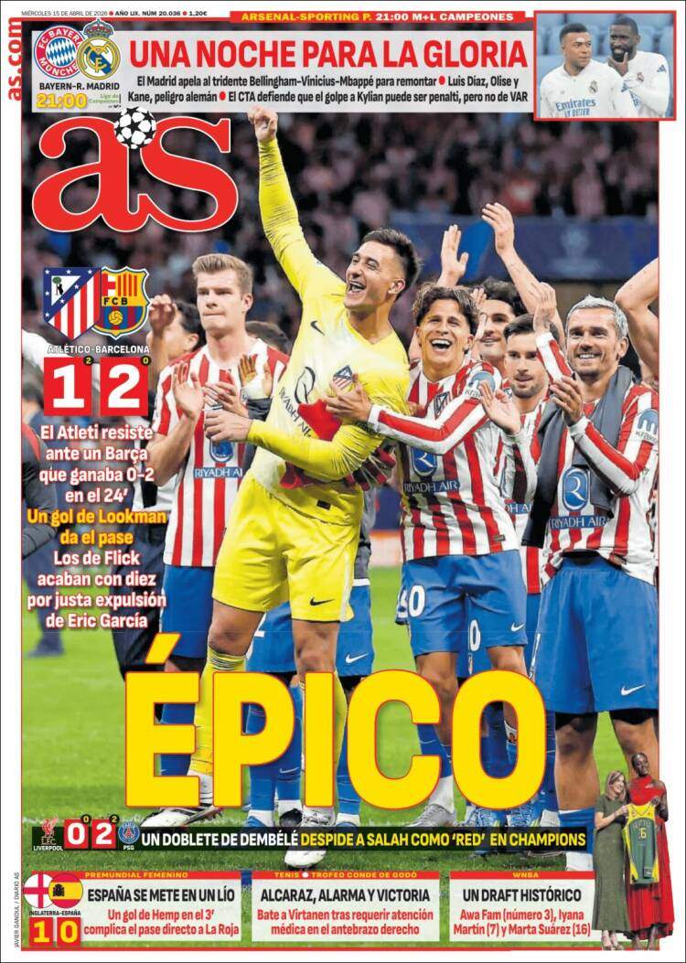 'AS', 15 d'abril de 2026 'AS', 15 d'abril de 2026