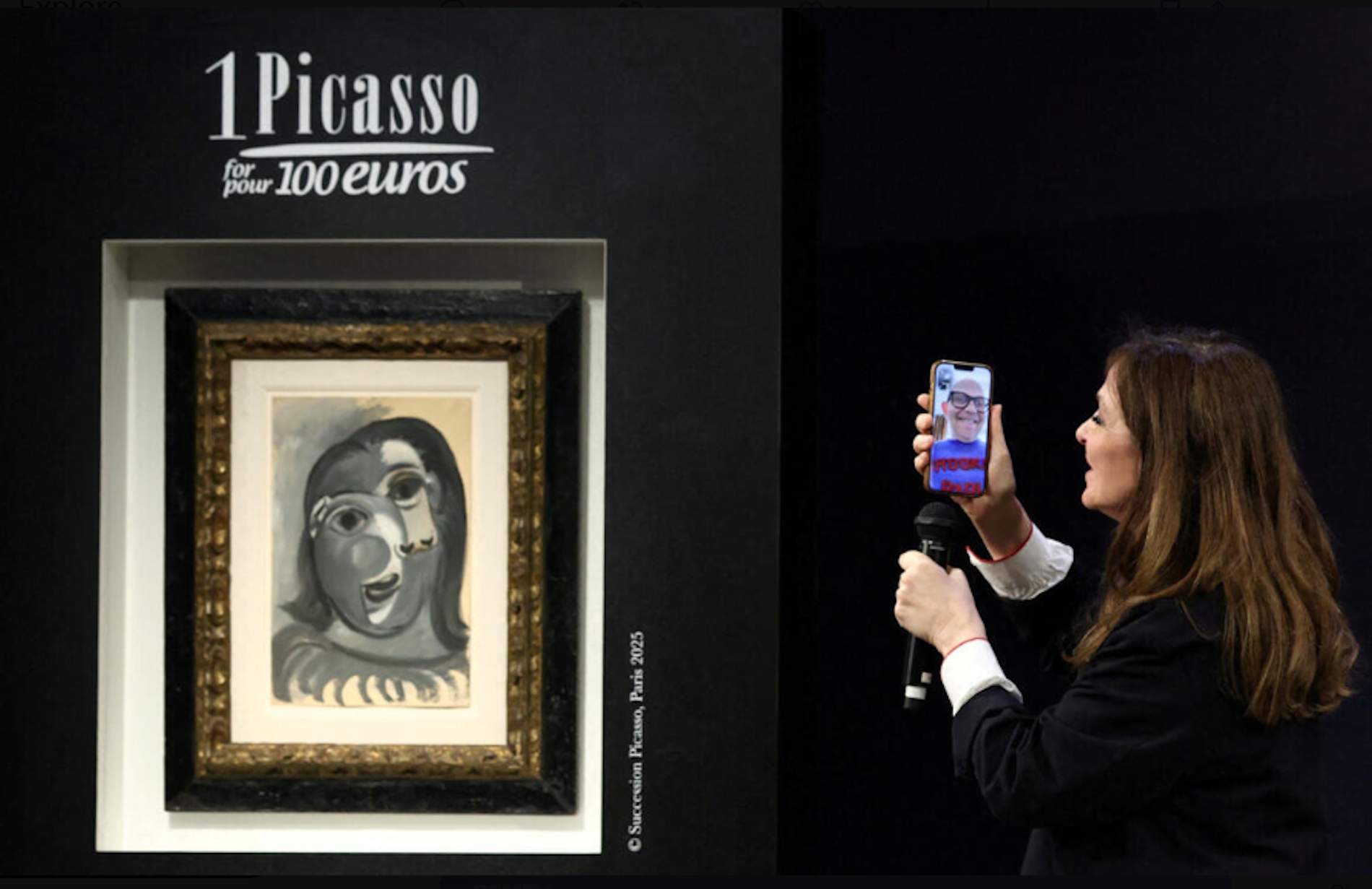 "Un Picasso por cien euros", la rifa que no era una broma