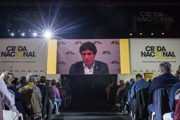 carles puigdemont videoconferencia llamamiento nacional manresa (buena calidad) - Carles Palacio