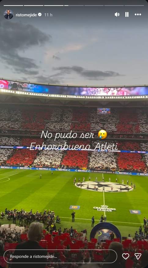 Risto Mejide en el Riyadh Air Metropolitano / Instagram