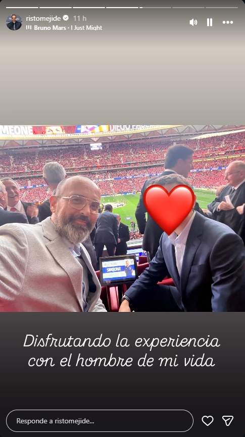 Risto Mejide amb el seu fill Julio al Atlétic de Madrid   Barça   Instagram (1)