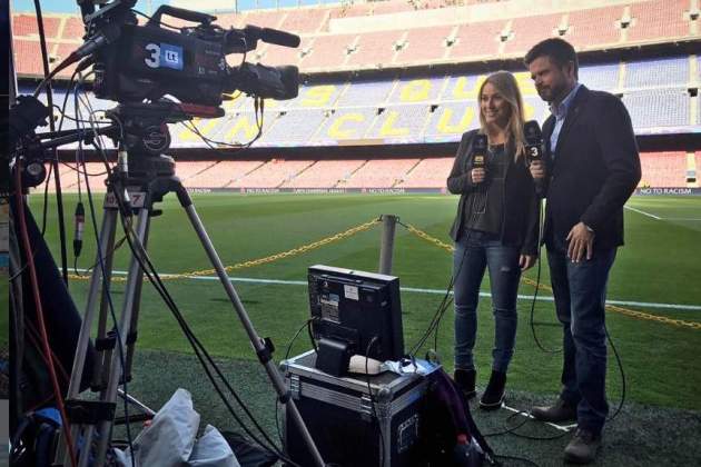 La Marta Carreras, amb el al Camp Nou IG La Marta Carreras, amb el al Camp Nou IG