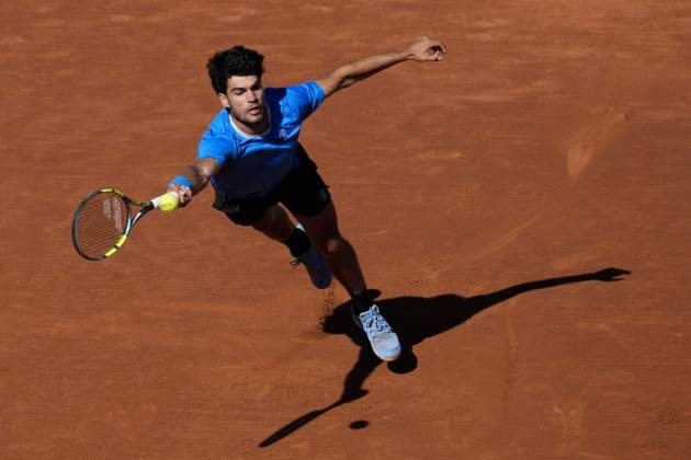 Carlos Alcaraz, durant el Barcelona Open Banc Sabadell / Foto: EFE