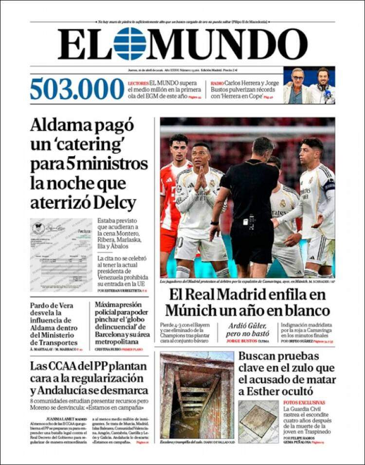 'El Mundo', 16 de abril de 2026