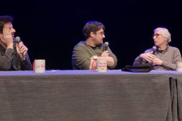 David Trueba, amb Ignasi Taltavull i Tomàs Fuentes a 'La Ruina'3
