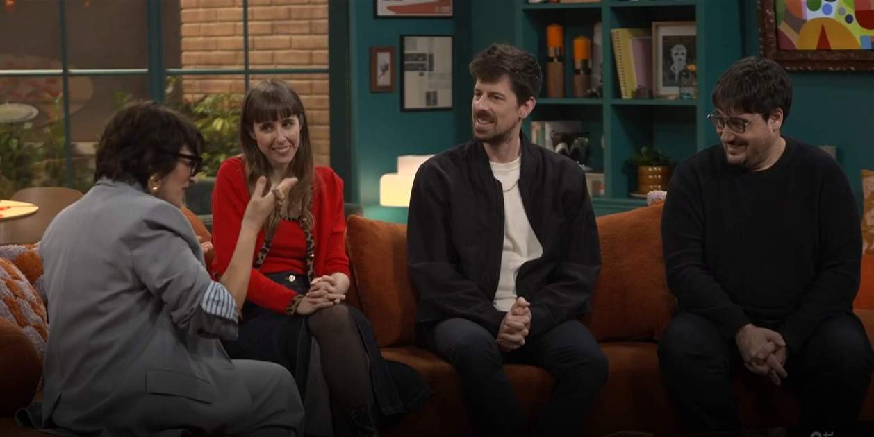 Paula Malia i els presentadors de 'La ruina' al 'I ara què '   RTVE Play