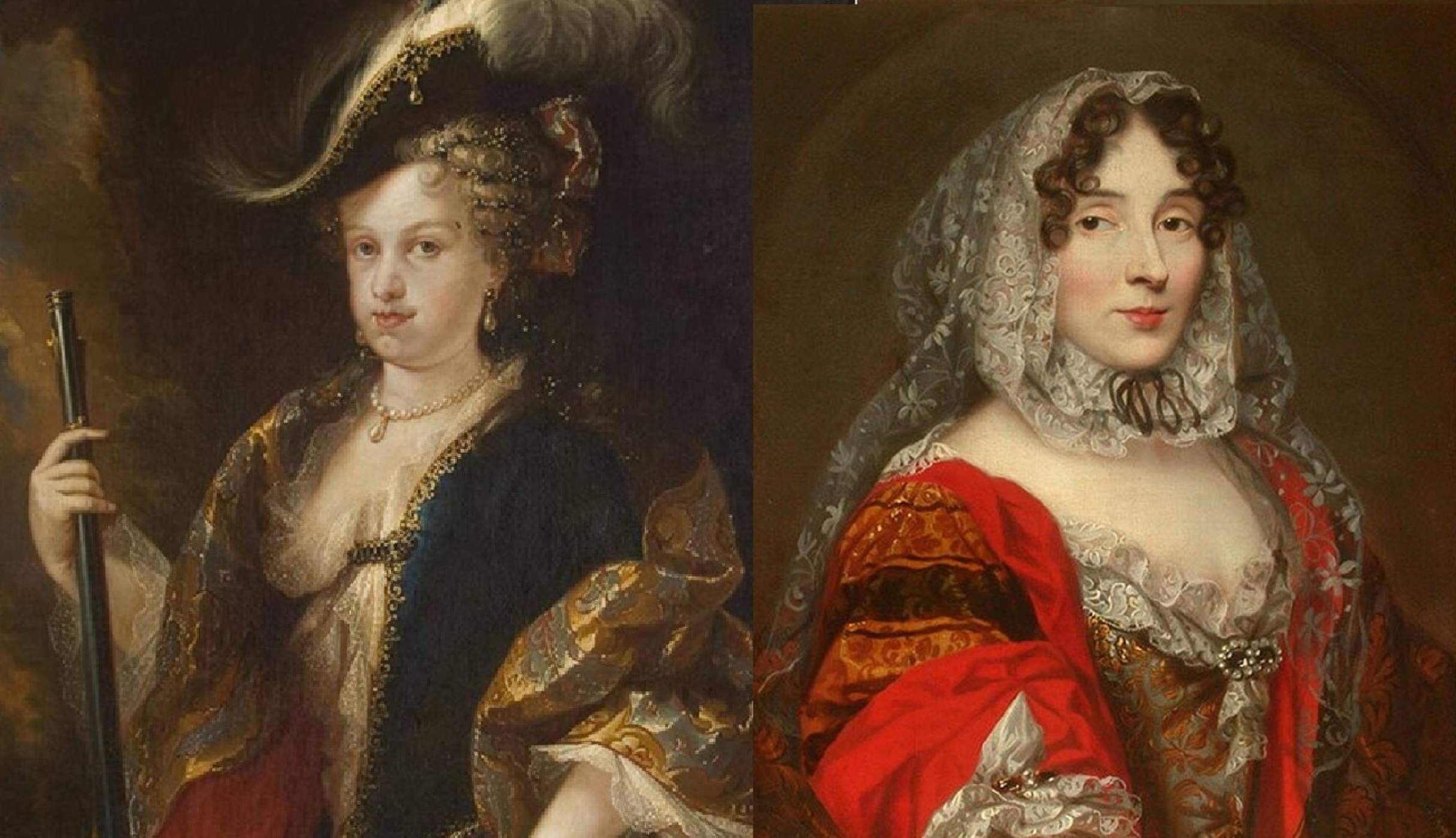 Maria Lluisa Gabriela i la princesa dels Ursins. Font Museu del Prado i Museu Condé