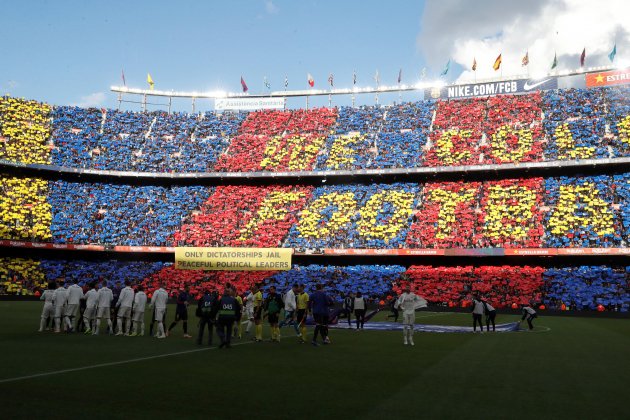 Mosaic Barça Reial Madrid Clàssic EFE