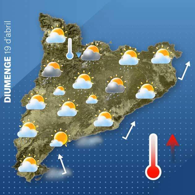 Mapa Catalunya domingo 18-4