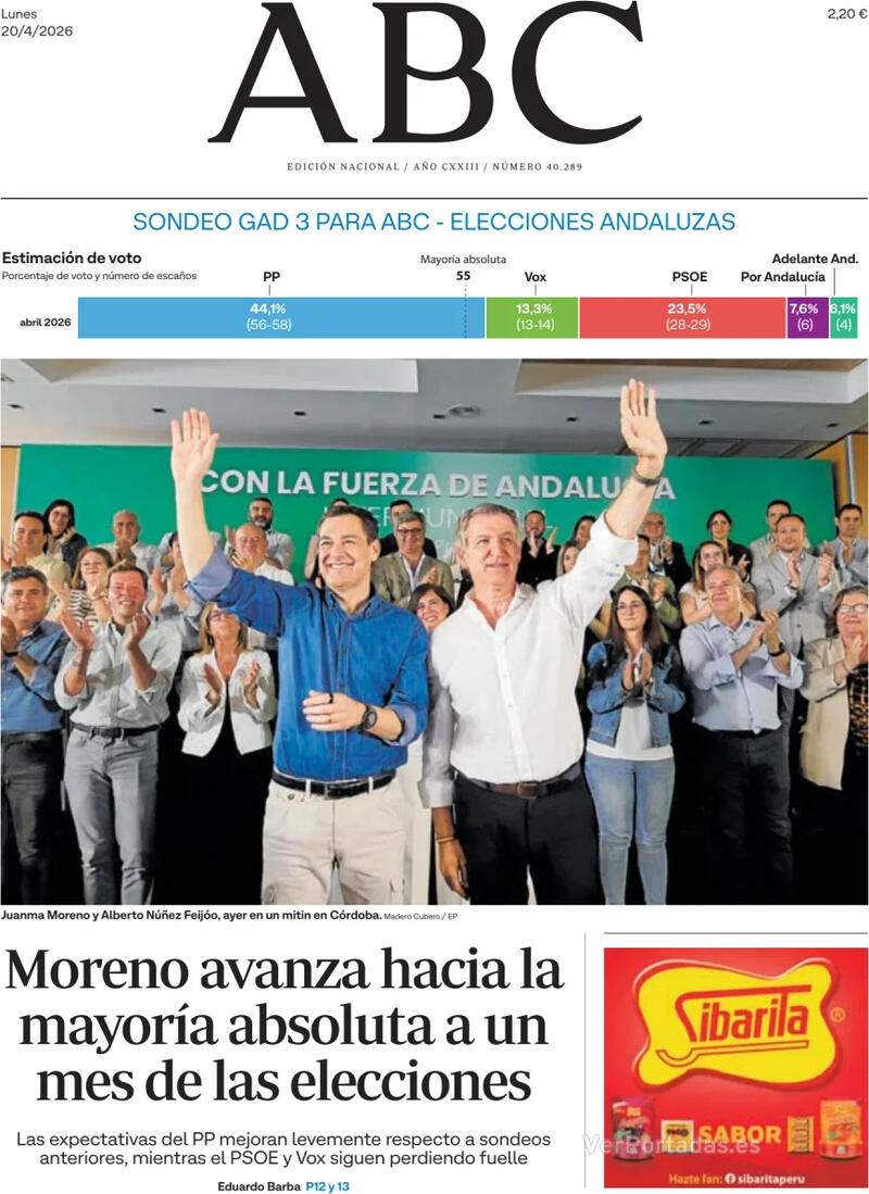 'ABC', 20 de abril de 2026