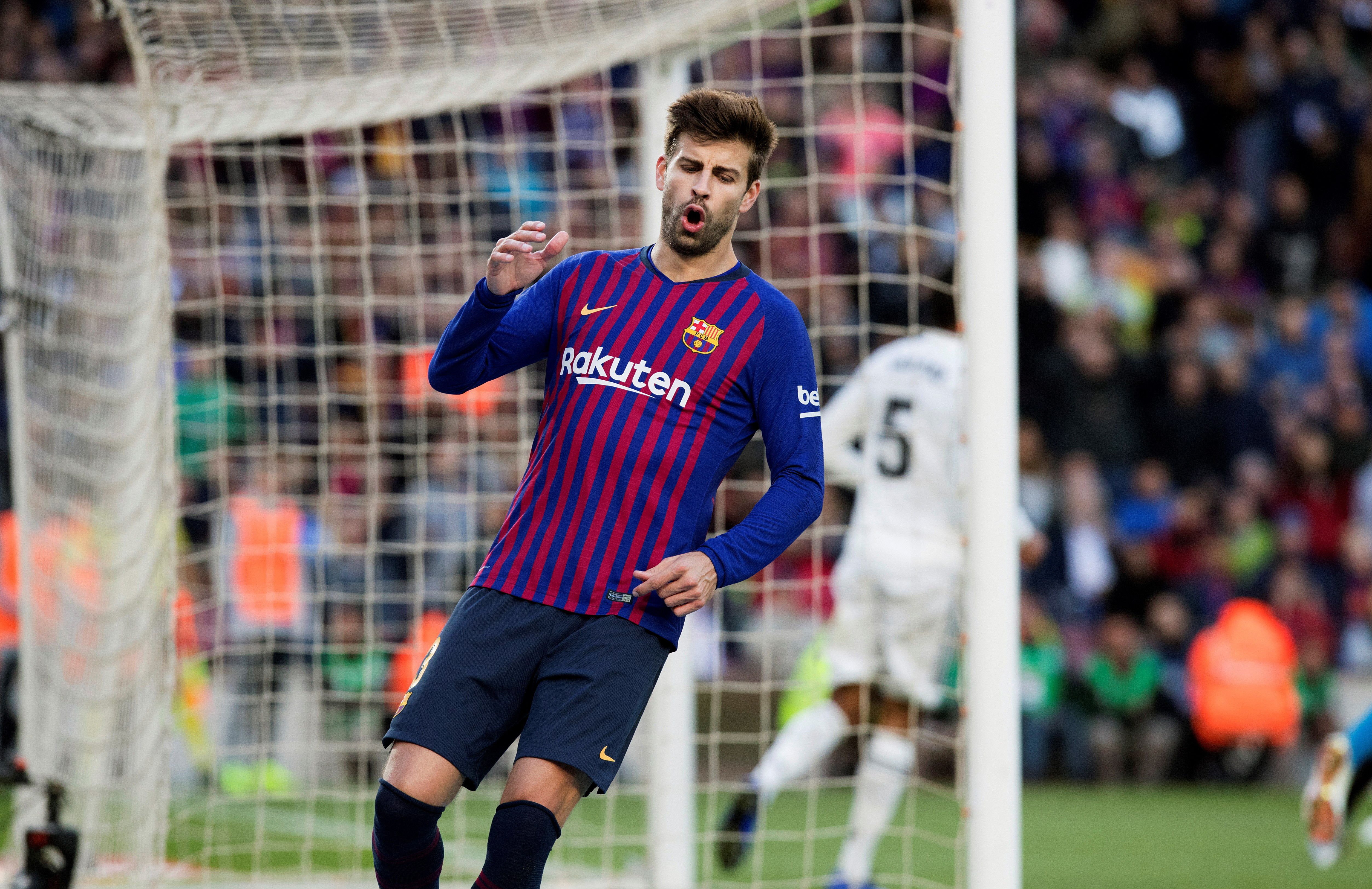 Gerard Piqué repite la icónica manita contra el Madrid