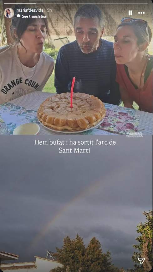 María Fernández Vidal celebrant el seu aniversari / Instagram