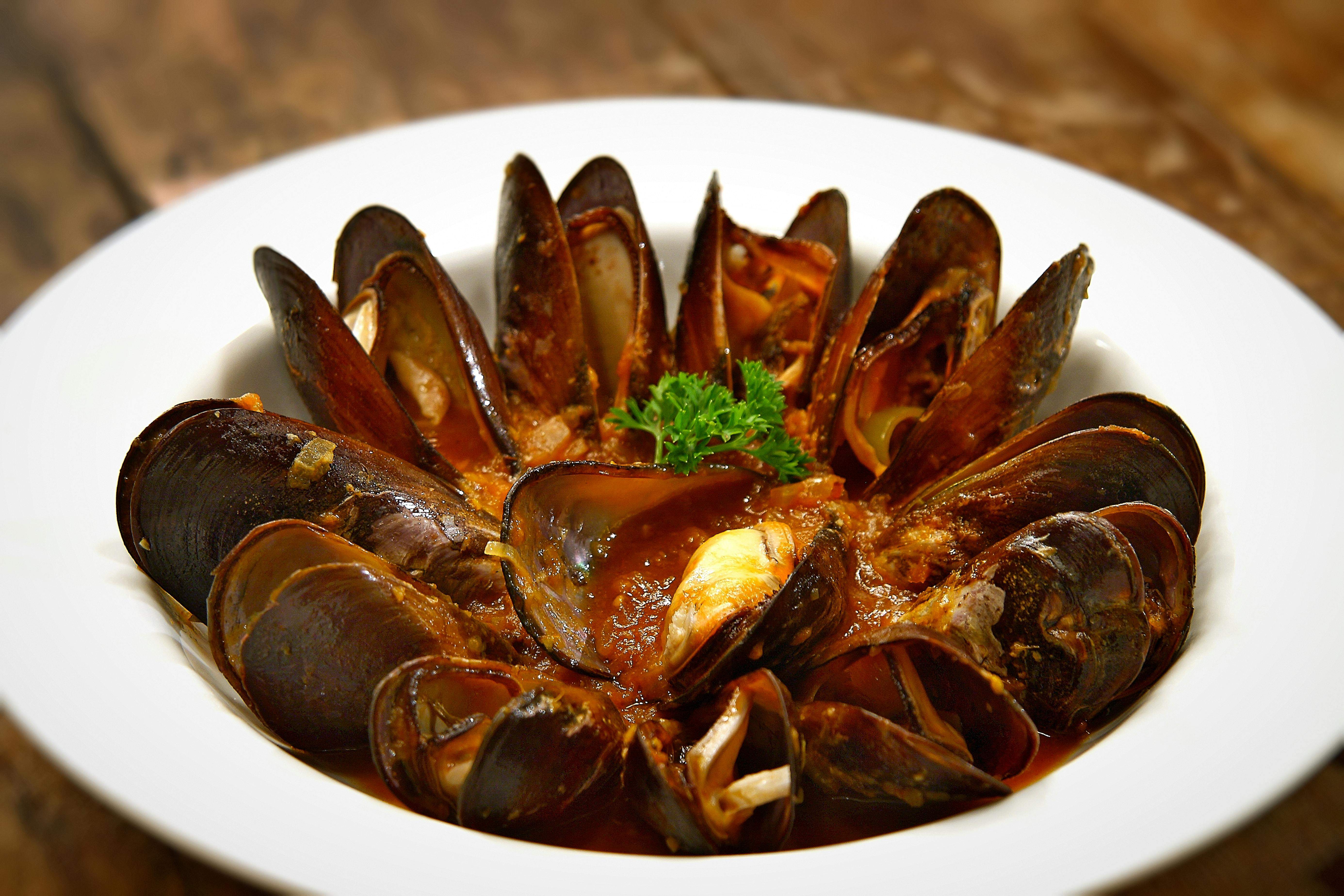 Plato de mejillones. Foto: Pexels