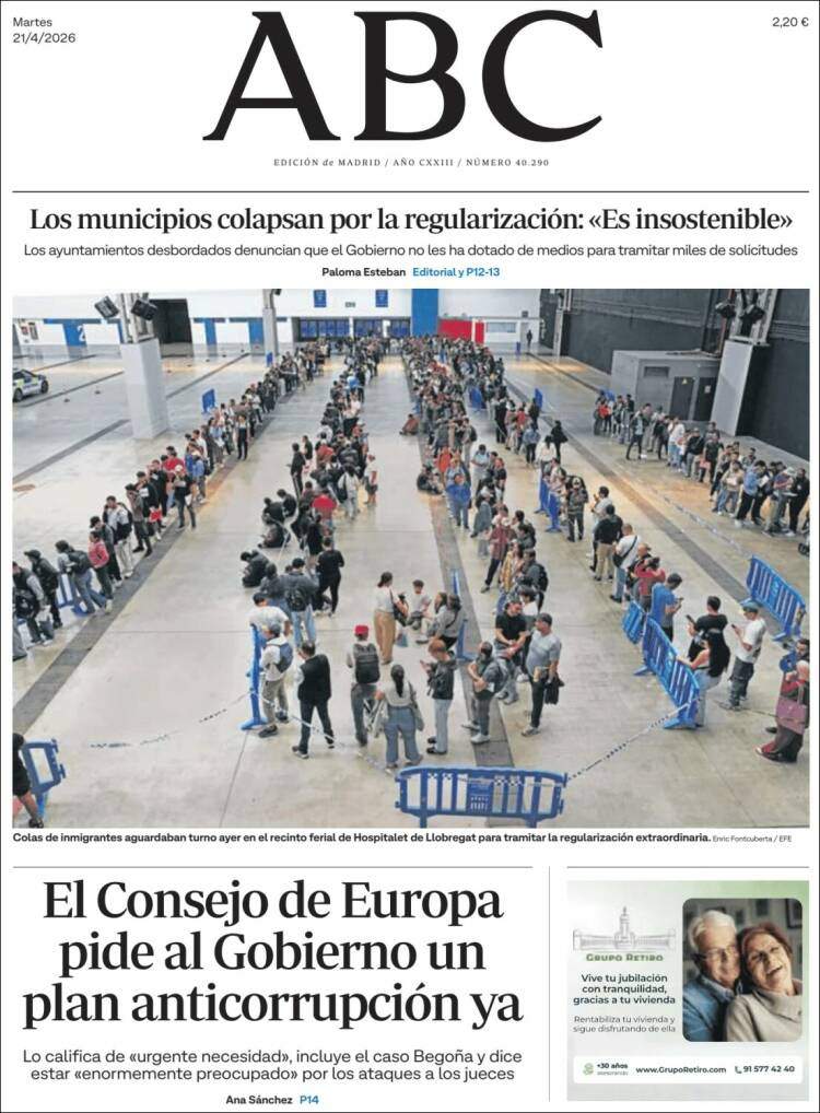 'ABC', 21 d'abril de 2026