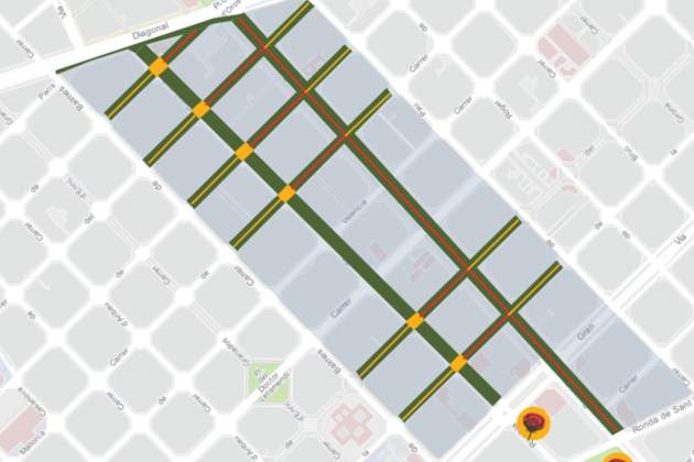 Mapa superilla Sant Jordi 2026