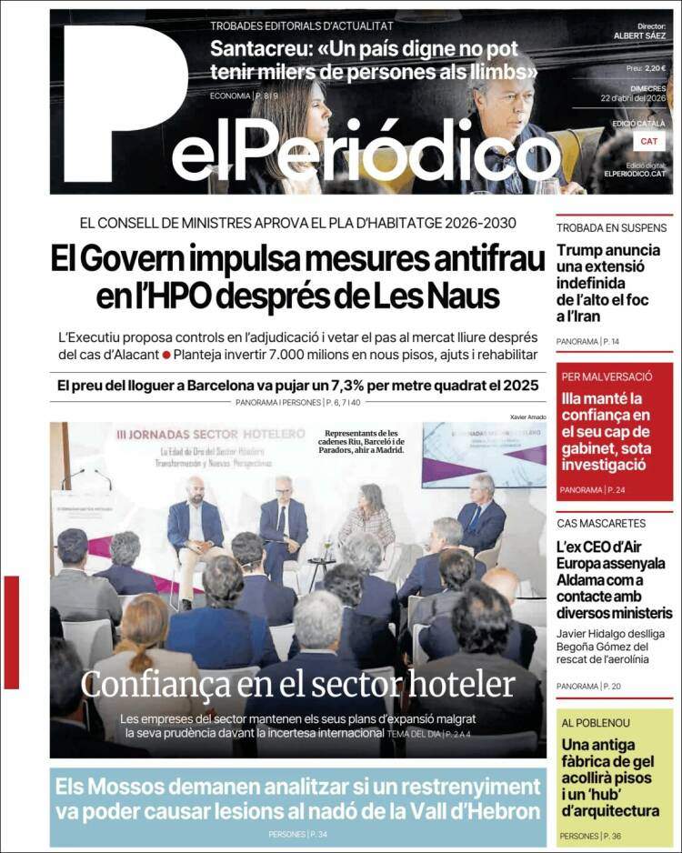 'El Periódico', 22 de abril de 2026