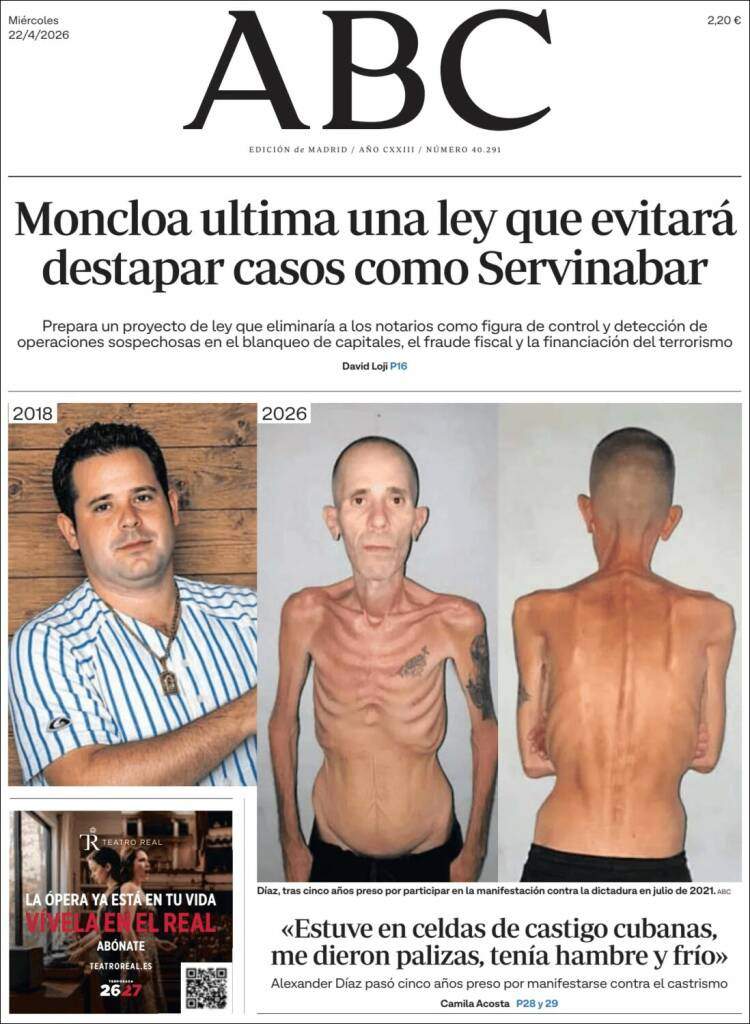 'ABC', 22 de abril de 2026