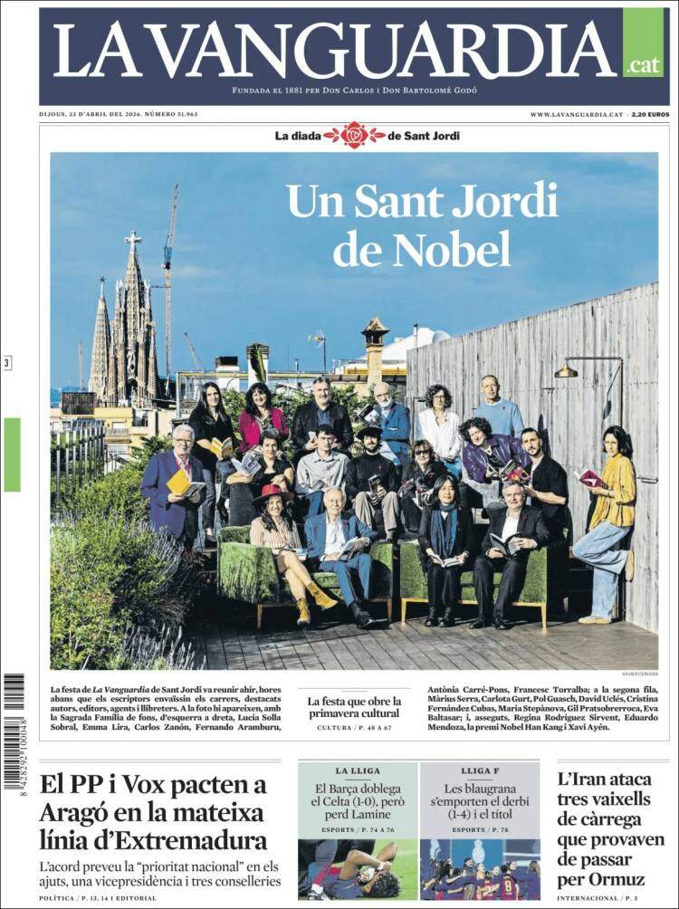 'La Vanguardia', 23 de abril de 2024