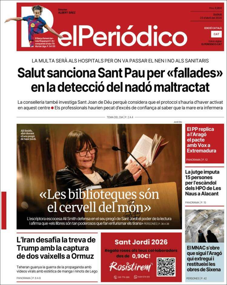 'El Periódico', 23 de abril de 2026