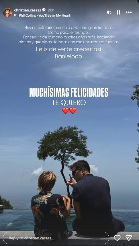 La felicitació de Christian Casas al seu germà Daniel / Instagram