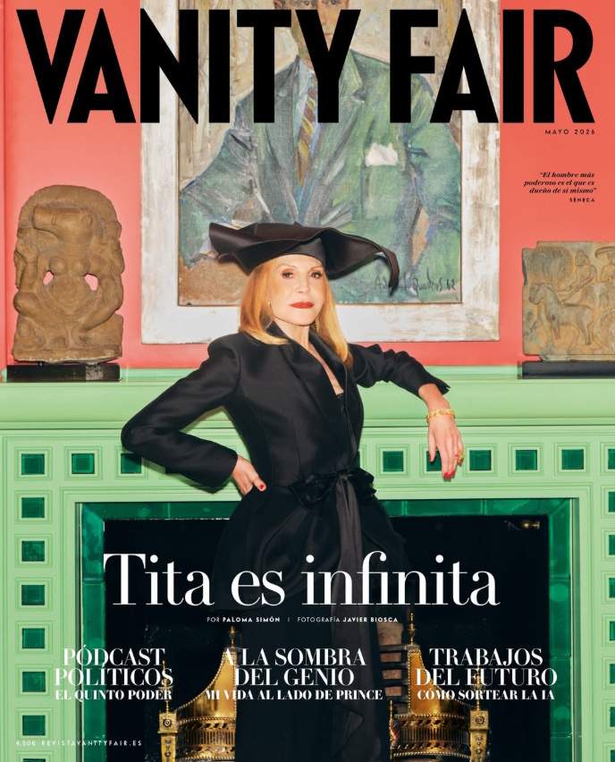 Tita en Vanity fair, portada de mayo