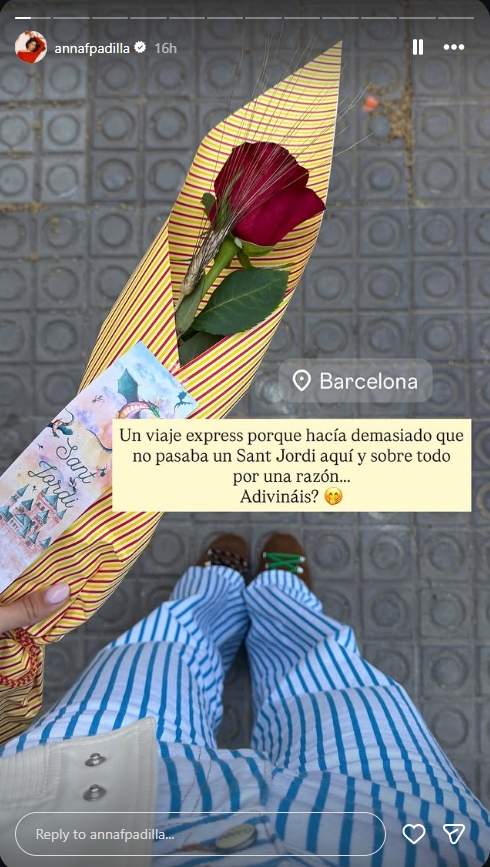 Anna Padilla viaja de a Barcelona para sorprender a su madre/ Instagram