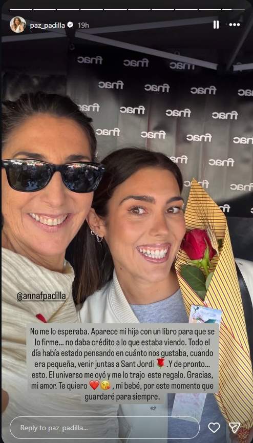 La reacción de Paz Padilla a la sorpresa de su hija Anna / Instagram
