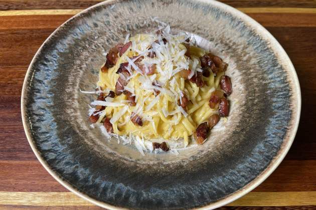 Pasta carbonara. / Foto: Raquel Sánchez