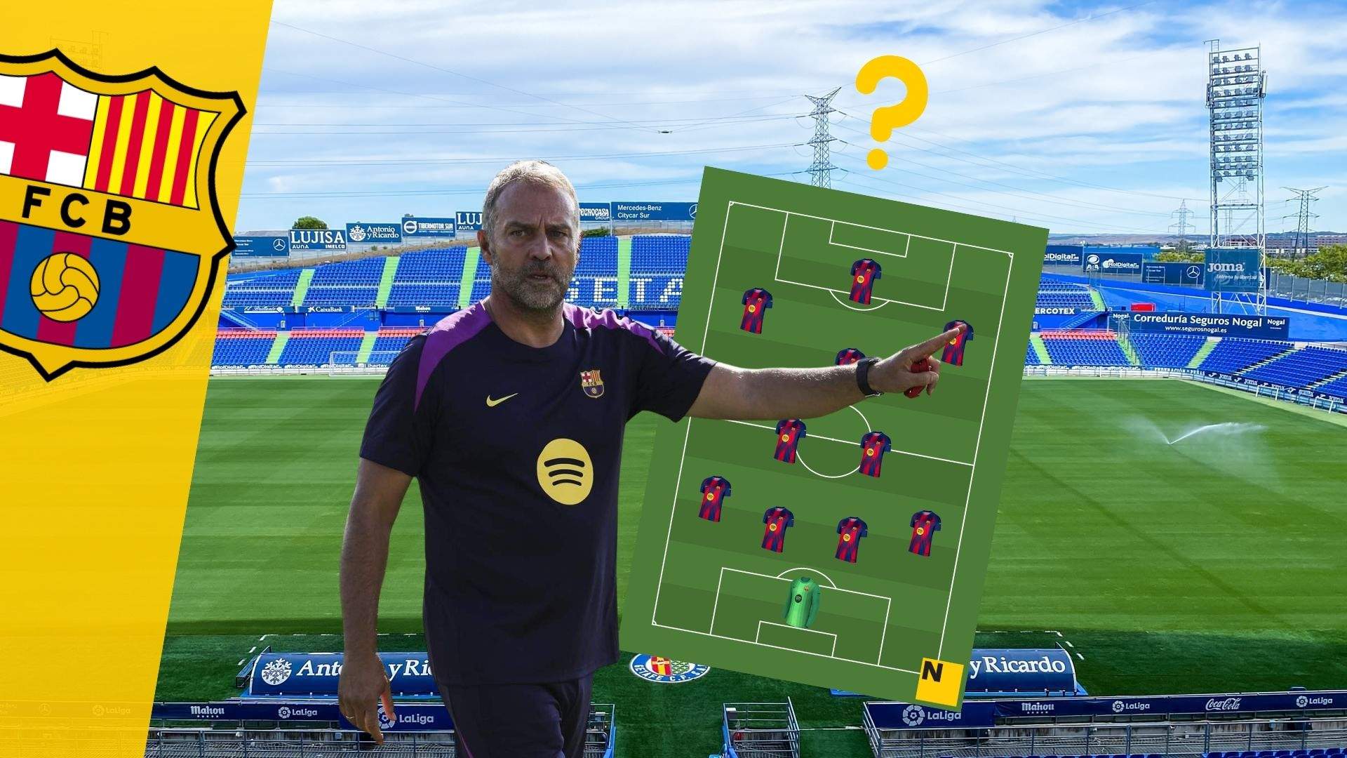 La possible alineació del Barça contra el Getafe: primera prova sense Lamine Yamal