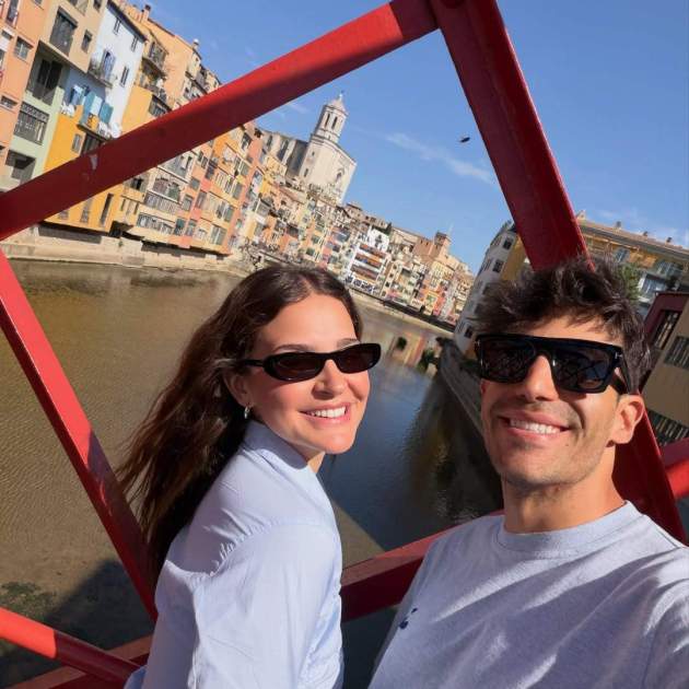 Laura Escanes y Joan Verdú en Girona de escapada romántica / Instagram