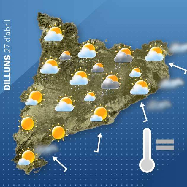 Mapa Catalunya dilluns 26-4