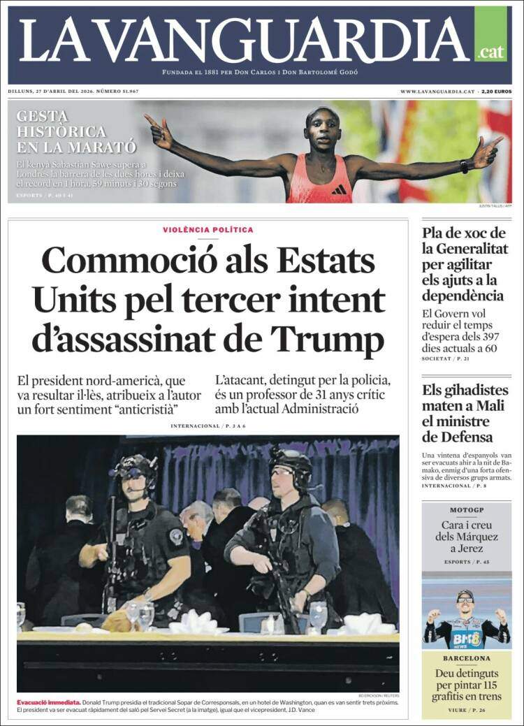 'La Vanguardia', 27 d'abril de 2026