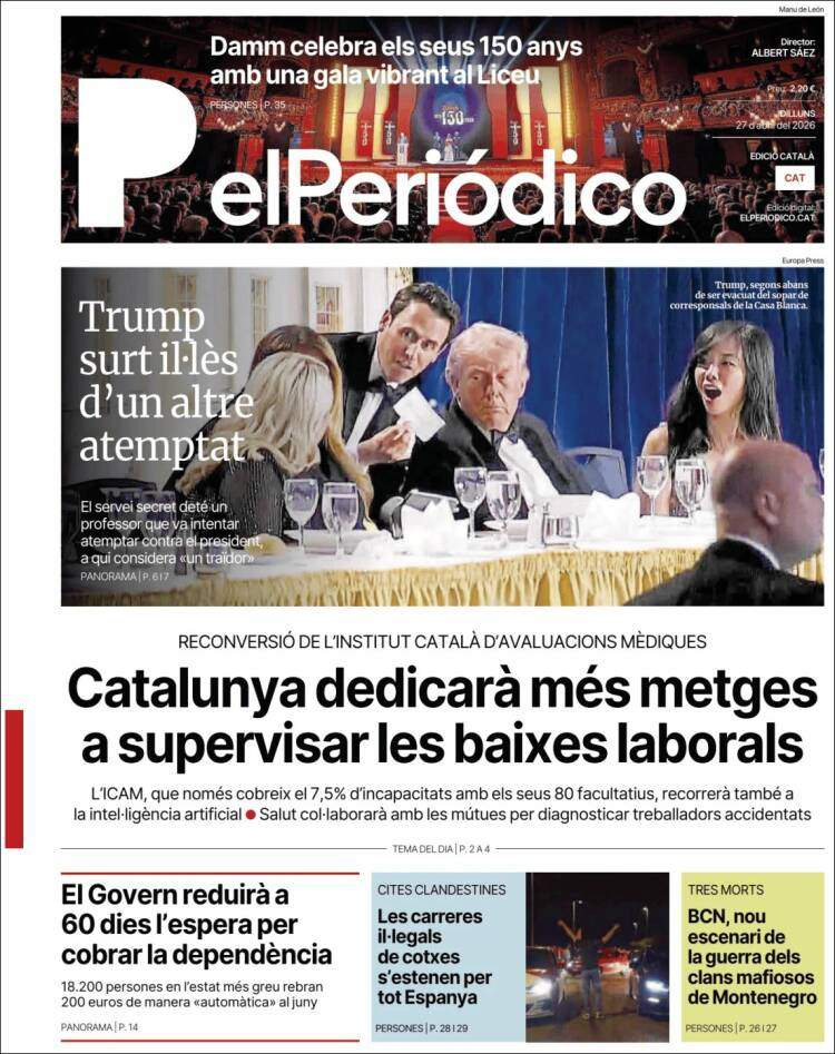 'El Periódico', 27 d'abril de 2026