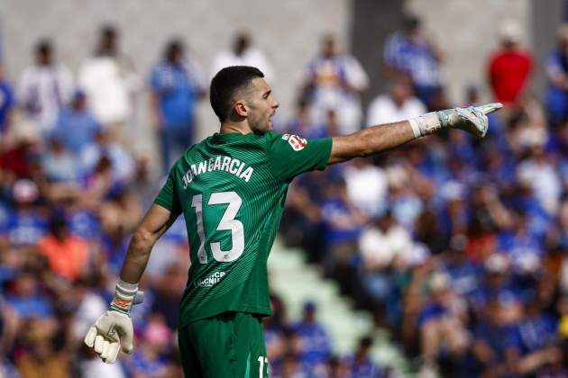 Joan Garcia, durant un partit del Barça / Foto: EFE