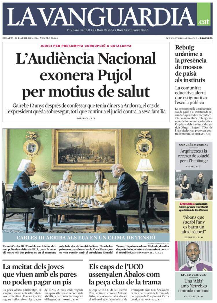 'La Vanguardia', 28 d'abril de 2026