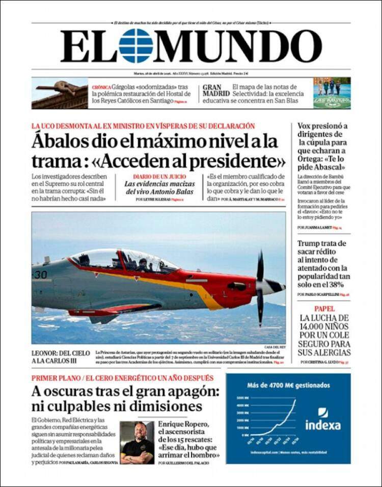 'El Mundo', 28 d'abril de 2026
