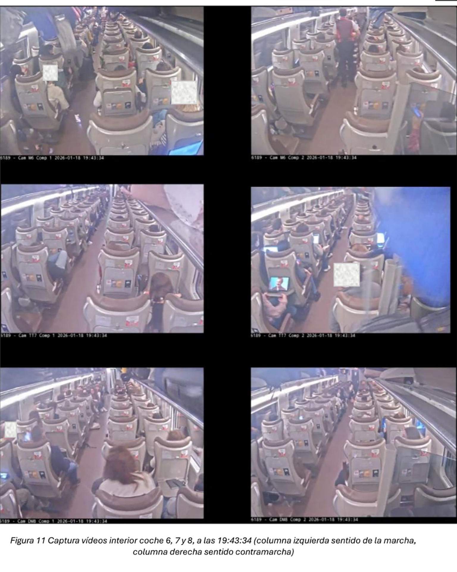 Què suggereixen les primeres imatges de l'interior del tren descarrilat a Adamuz?