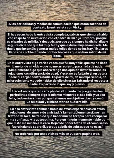 El comunicado de Laura Escanes contra la prensa / Instagram