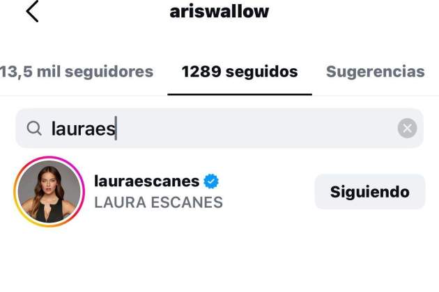 Ari Bueno vuelve a seguir Laura Escanes   Instagram