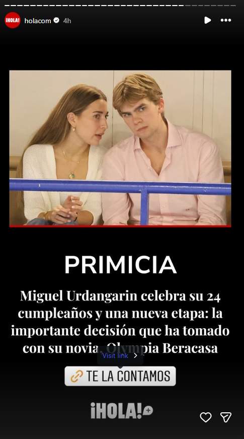 Miguel y Olimpia Instagram