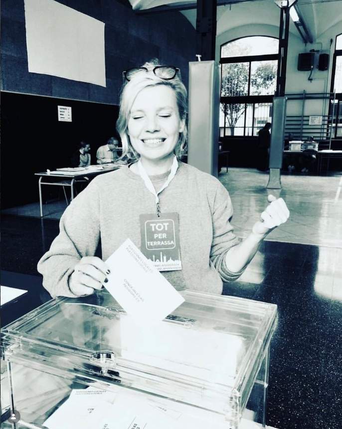Rosa Boladeras votant a Tot per Terrassa, Ig